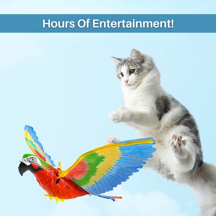 Interactive Cat Toy for Fun and Exercise - FeatherFlight™-Parrot-Nora Luxe