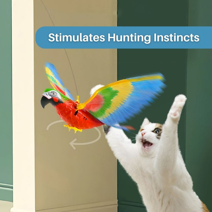 Interactive Cat Toy for Fun and Exercise - FeatherFlight™-Parrot-Nora Luxe