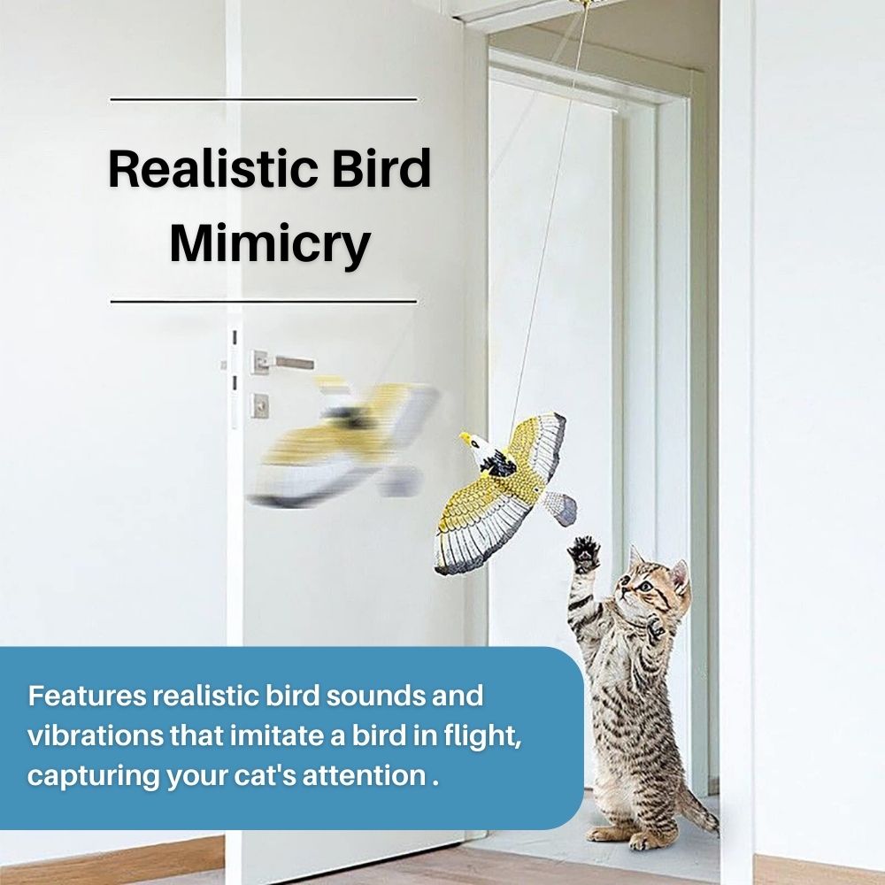 Interactive Cat Toy for Fun and Exercise - FeatherFlight™-Parrot-Nora Luxe