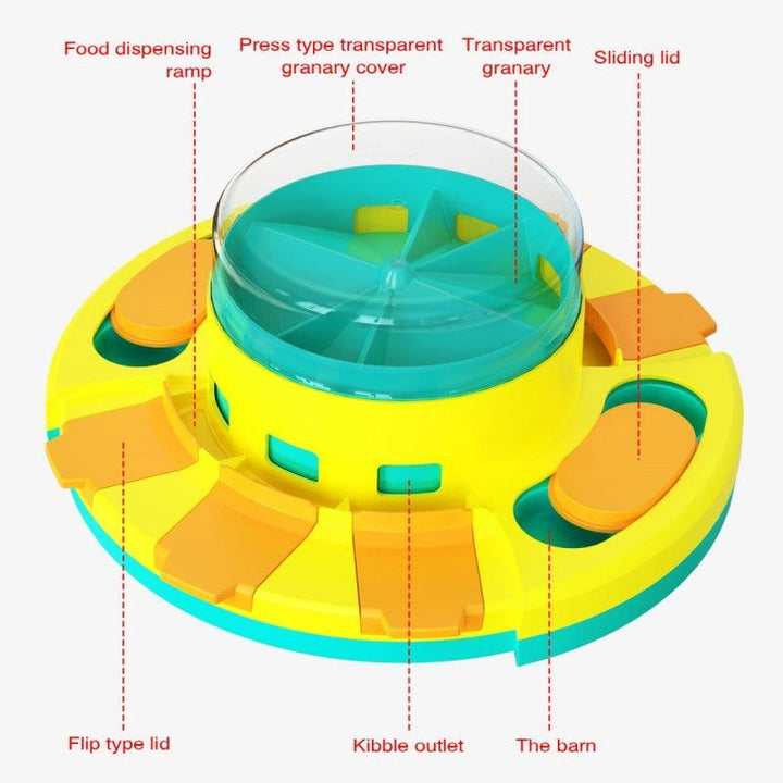 Interactive Dog Feeding Toy - PlayFeed-Blue-Nora Luxe
