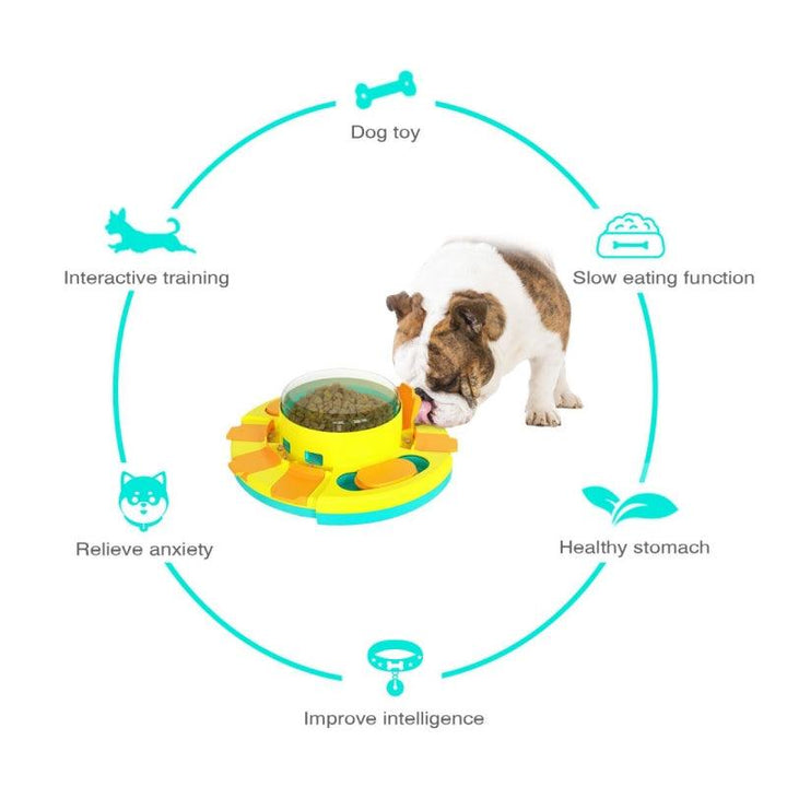 Interactive Dog Feeding Toy - PlayFeed-Blue-Nora Luxe