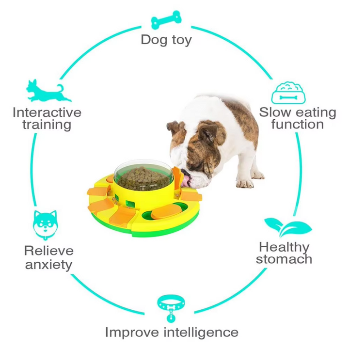 Interactive Dog Puzzle Feeder – Stimulate & Reward-Blue-Nora Luxe