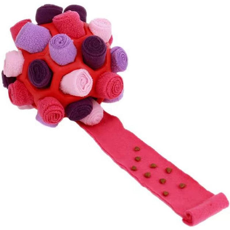 Interactive Dog Toy - SnuffleFun-Red-Nora Luxe