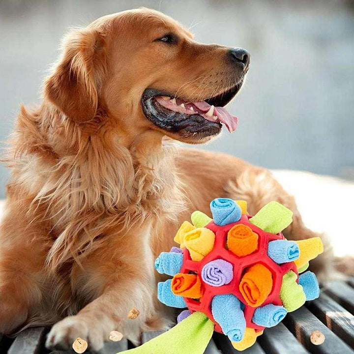 Interactive Dog Toy - SnuffleFun-Red-Nora Luxe