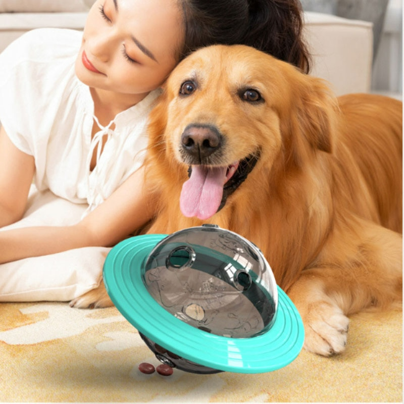 Interactive Dog Toy with Treat Dispenser - SnackSpin-Yellow-Nora Luxe