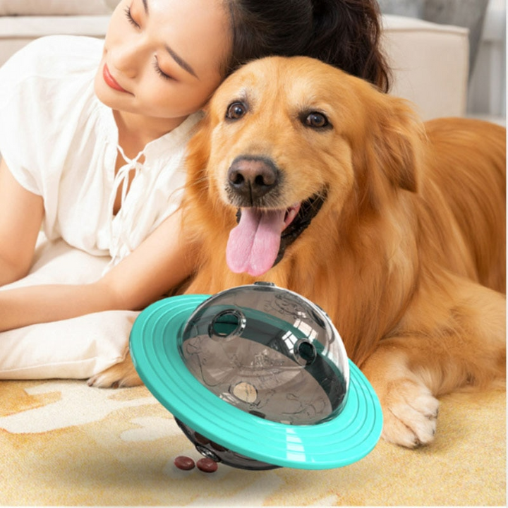 Interactive Dog Toy with Treat Dispenser - SnackSpin-Yellow-Nora Luxe