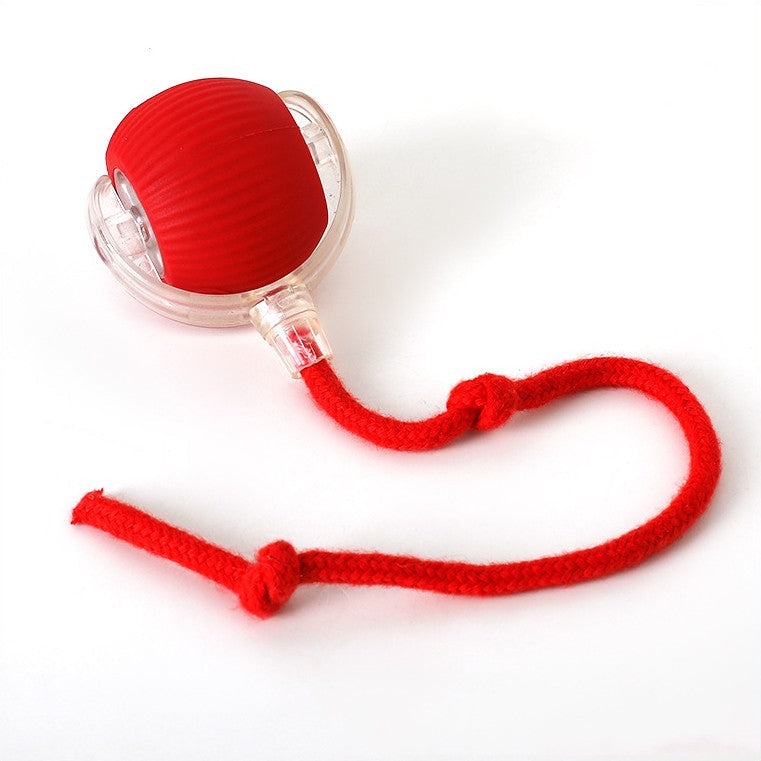 Interactive Hunter Ball for Cats - PouncePal-Red-Nora Luxe