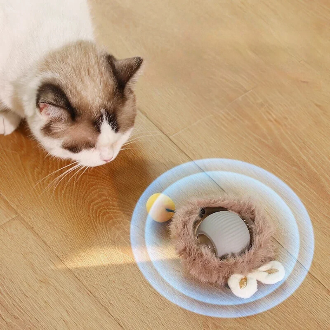 Interactive Hunter Ball for Cats - PouncePal-Red-Nora Luxe
