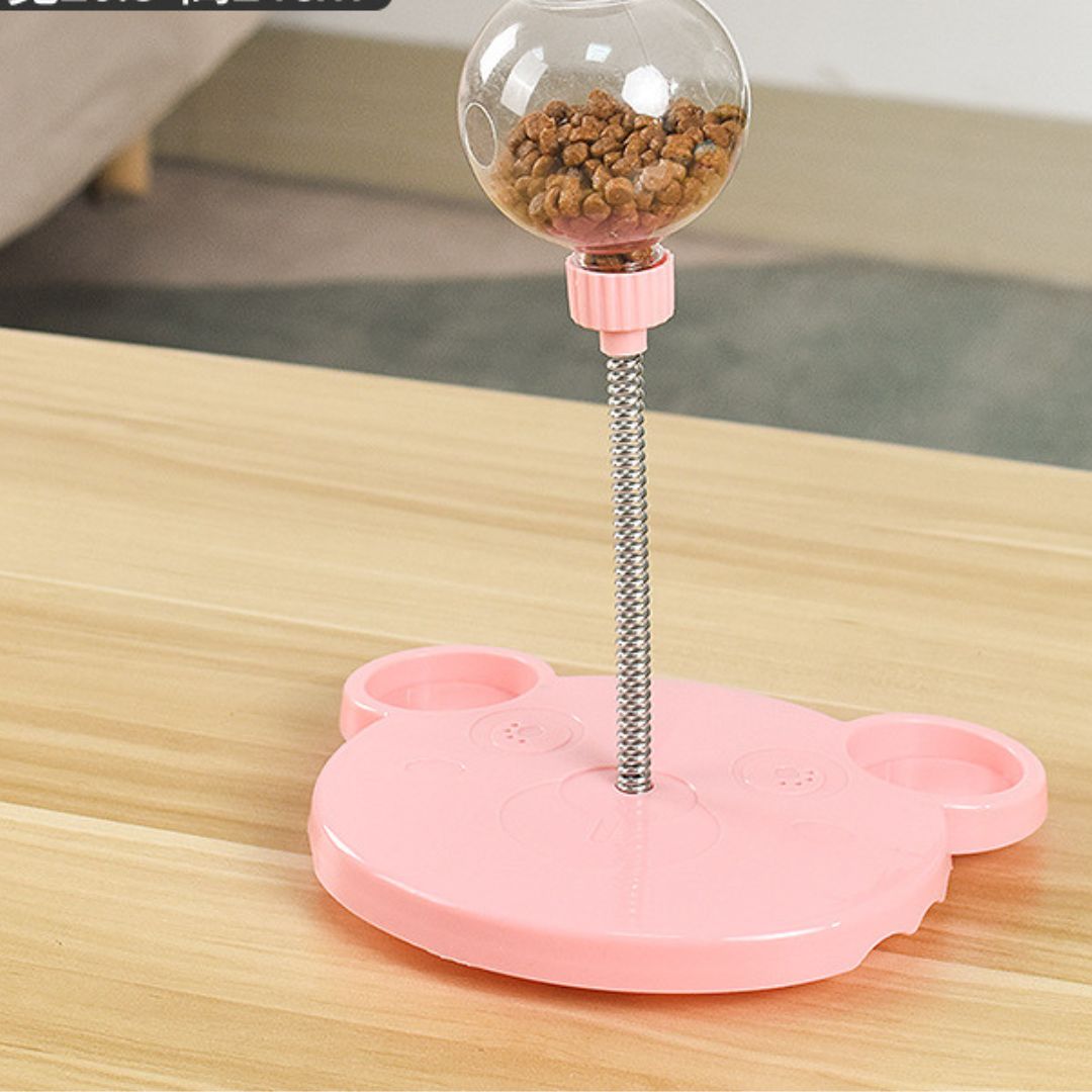 Interactive Pet Toy with Treat Dispense – TreatTumble-Pink-Nora Luxe