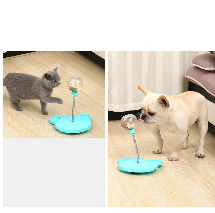 Interactive Pet Toy with Treat Dispense – TreatTumble-Pink-Nora Luxe