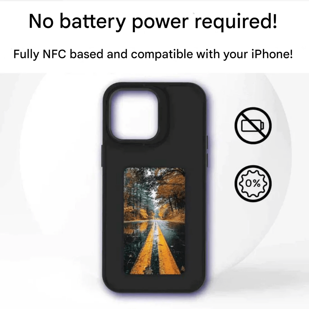 Interactive Photo iPhone Case - PixelShell-Black-iPhone 15-Nora Luxe