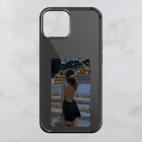 Interactive Photo iPhone Case - PixelShell-Black-iPhone 15-Nora Luxe