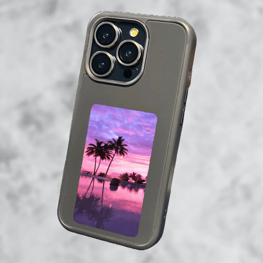 Interactive Photo iPhone Case - PixelShell-Gray-iPhone 15-Nora Luxe