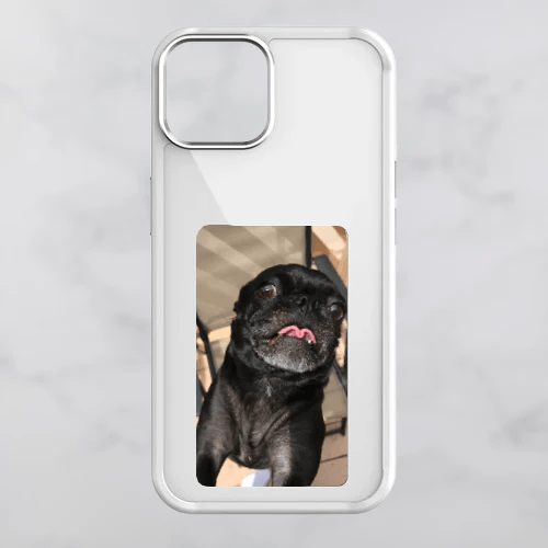 Interactive Photo iPhone Case - PixelShell-White-iPhone 15-Nora Luxe