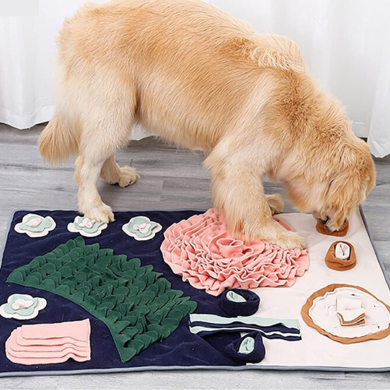 Interactive Snuffle Mat for Dogs - HuntPlay-Sunflower-Nora Luxe