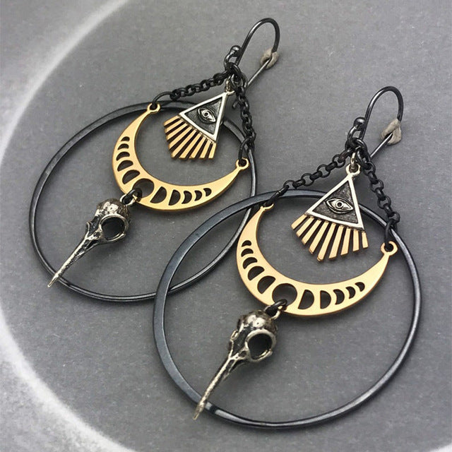 Irregular Shaped Earrings | Unique Fashion Jewellery-Evil Eye 2-Nora Luxe