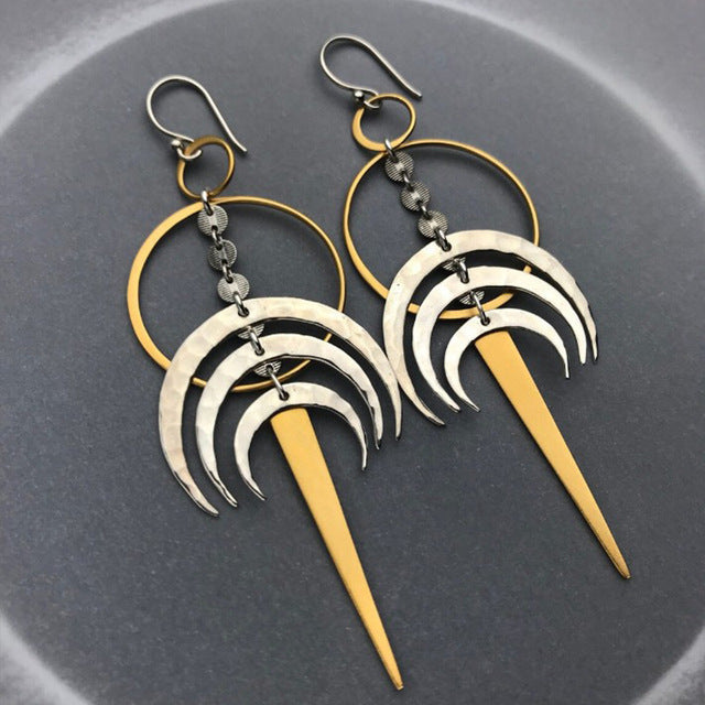 Irregular Shaped Earrings | Unique Fashion Jewellery-Kunoichi Ninja-Nora Luxe