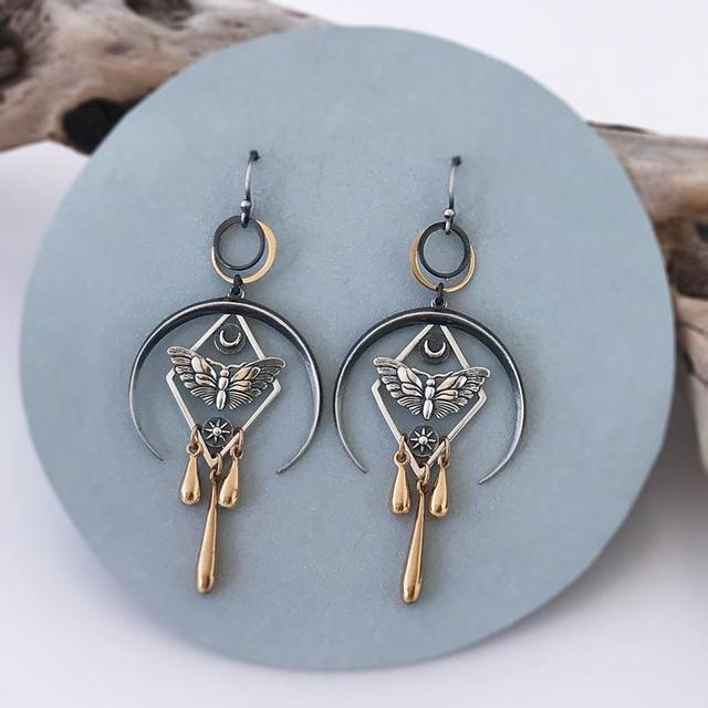Irregular Shaped Earrings | Unique Fashion Jewellery-Kunoichi Ninja-Nora Luxe
