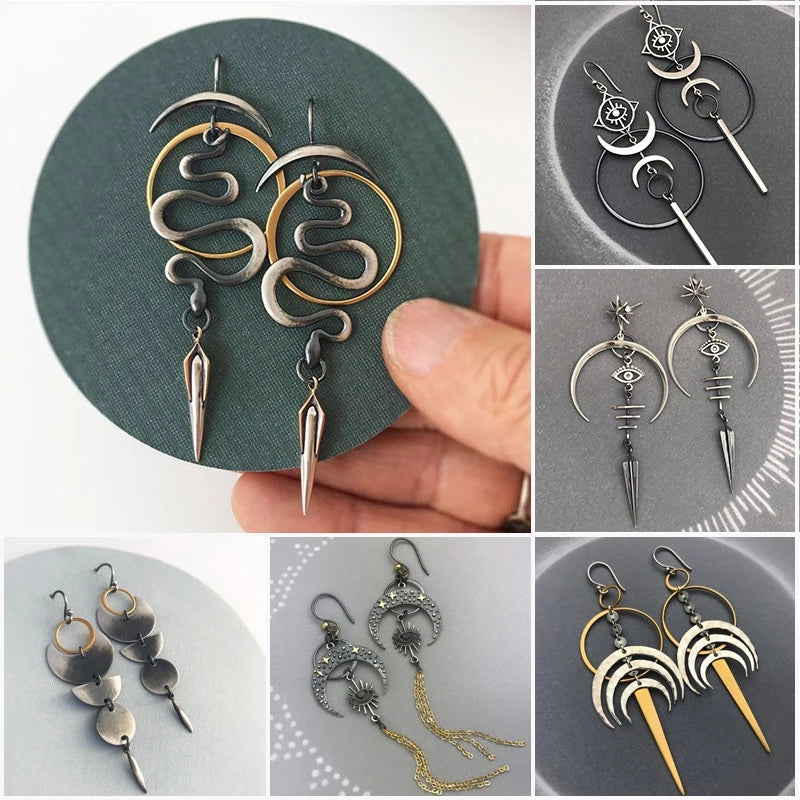 Irregular Shaped Earrings | Unique Fashion Jewellery-Kunoichi Ninja-Nora Luxe