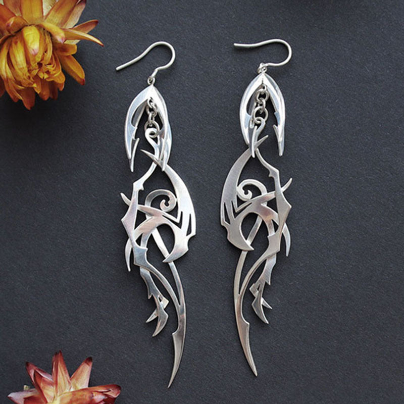Irregular Shaped Earrings | Unique Fashion Jewellery-Kunoichi Ninja-Nora Luxe