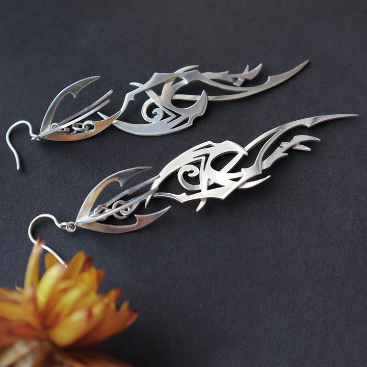 Irregular Shaped Earrings | Unique Fashion Jewellery-Kunoichi Ninja-Nora Luxe