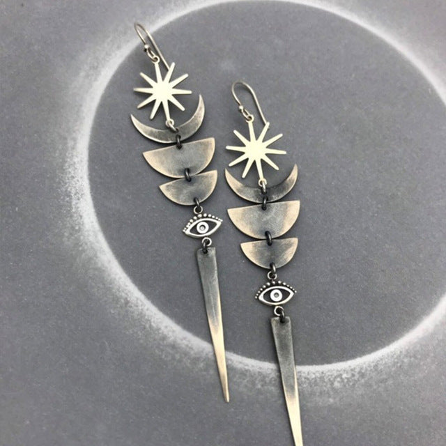 Irregular Shaped Earrings | Unique Fashion Jewellery-Kunoichi Ninja-Nora Luxe