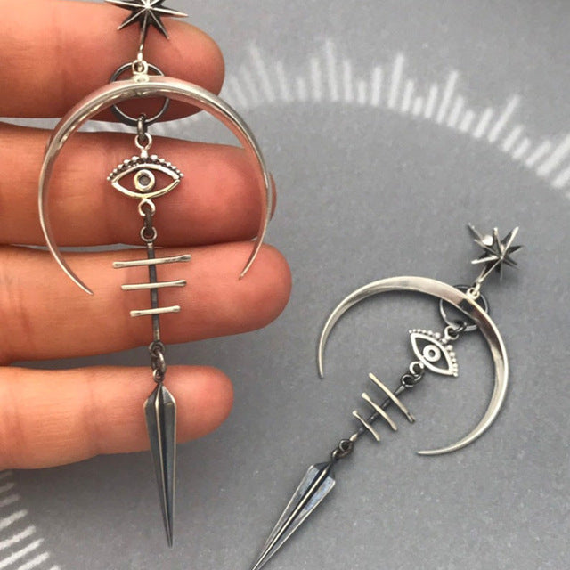 Irregular Shaped Earrings | Unique Fashion Jewellery-Kunoichi Ninja-Nora Luxe