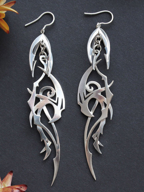 Irregular Shaped Earrings | Unique Fashion Jewellery-Kunoichi Ninja-Nora Luxe