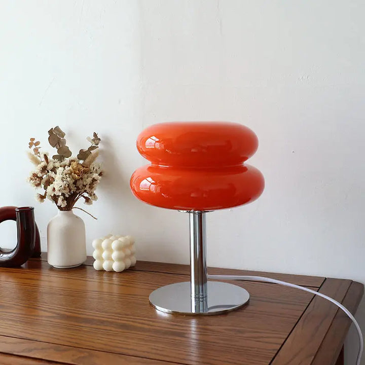 Italian Bauhaus Table Lamp - RetroGlow-Orange-Nora Luxe