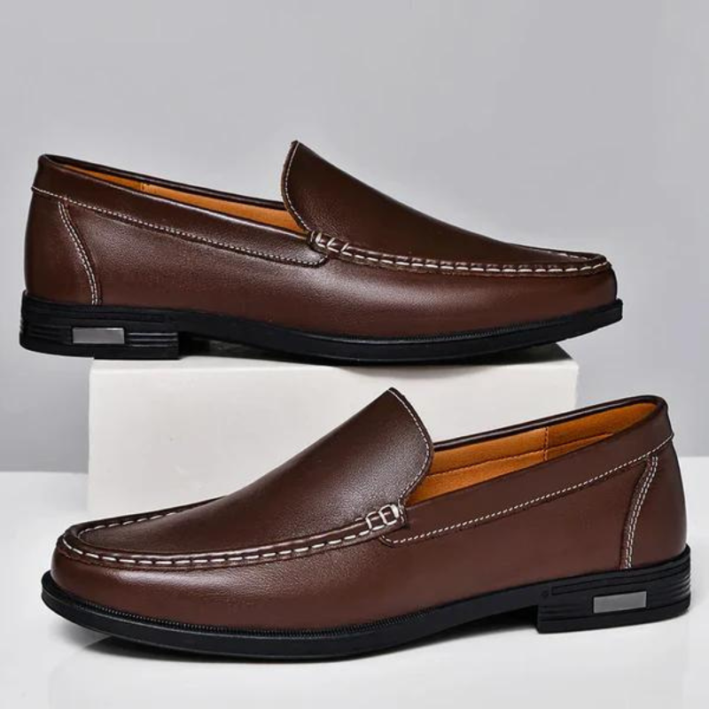 Italian slippers made of genuine leather – Emilio-Blue-6-Nora Luxe