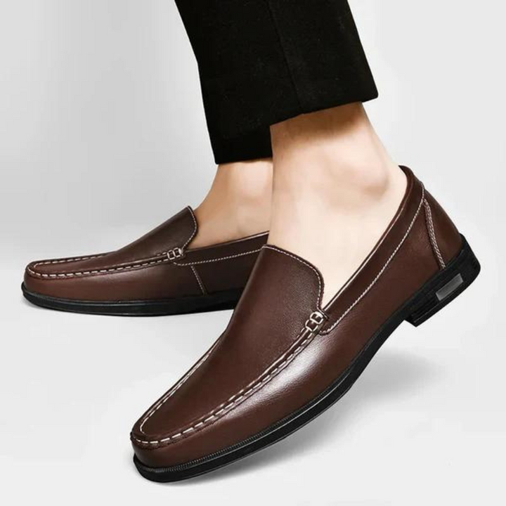 Italian slippers made of genuine leather – Emilio-Blue-6-Nora Luxe