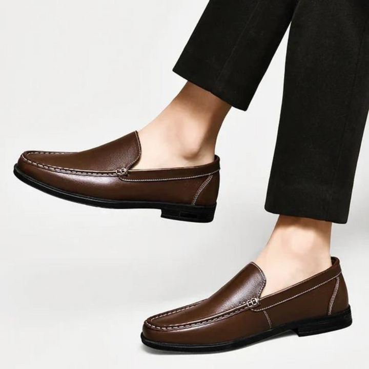 Italian slippers made of genuine leather – Emilio-Blue-6-Nora Luxe