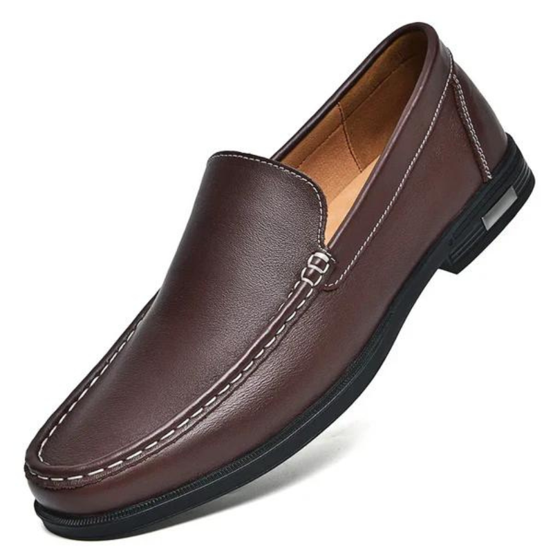 Italian slippers made of genuine leather – Emilio-Blue-6-Nora Luxe