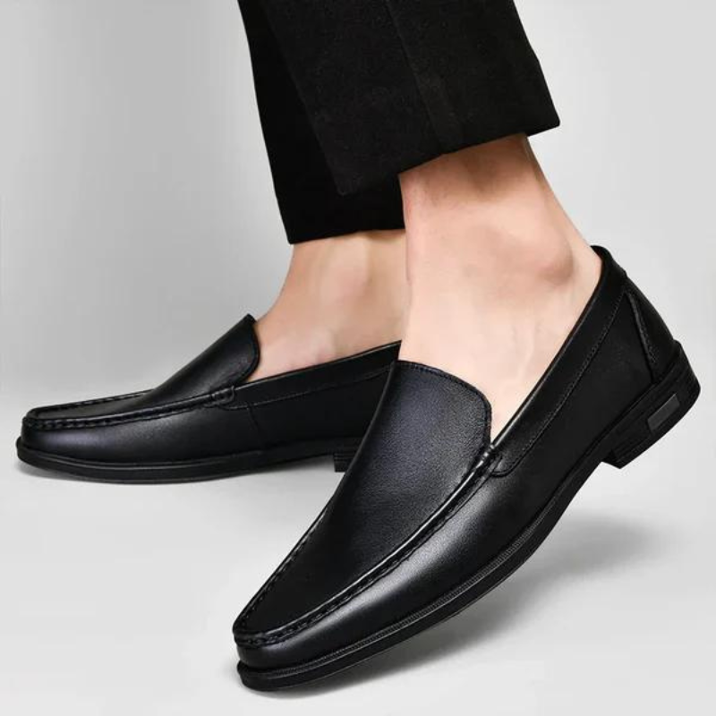 Italian slippers made of genuine leather – Emilio-Blue-6-Nora Luxe