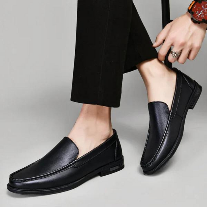 Italian slippers made of genuine leather – Emilio-Blue-6-Nora Luxe