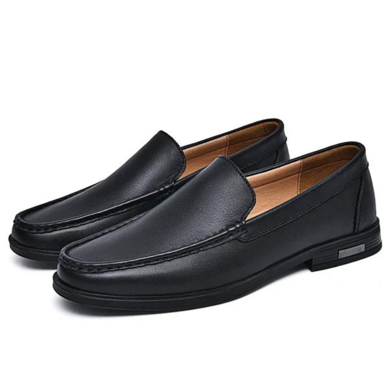 Italian slippers made of genuine leather – Emilio-Blue-6-Nora Luxe