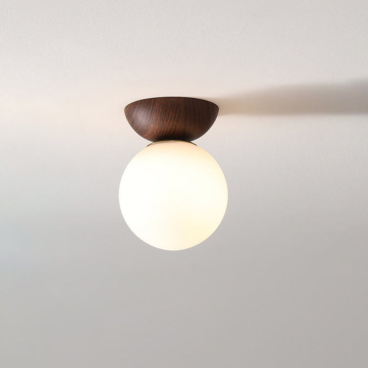 Japanese Style LED Ceiling Lamp – Renji-Adjustable (White/warm white)-Recessed light-Wood-The Livary