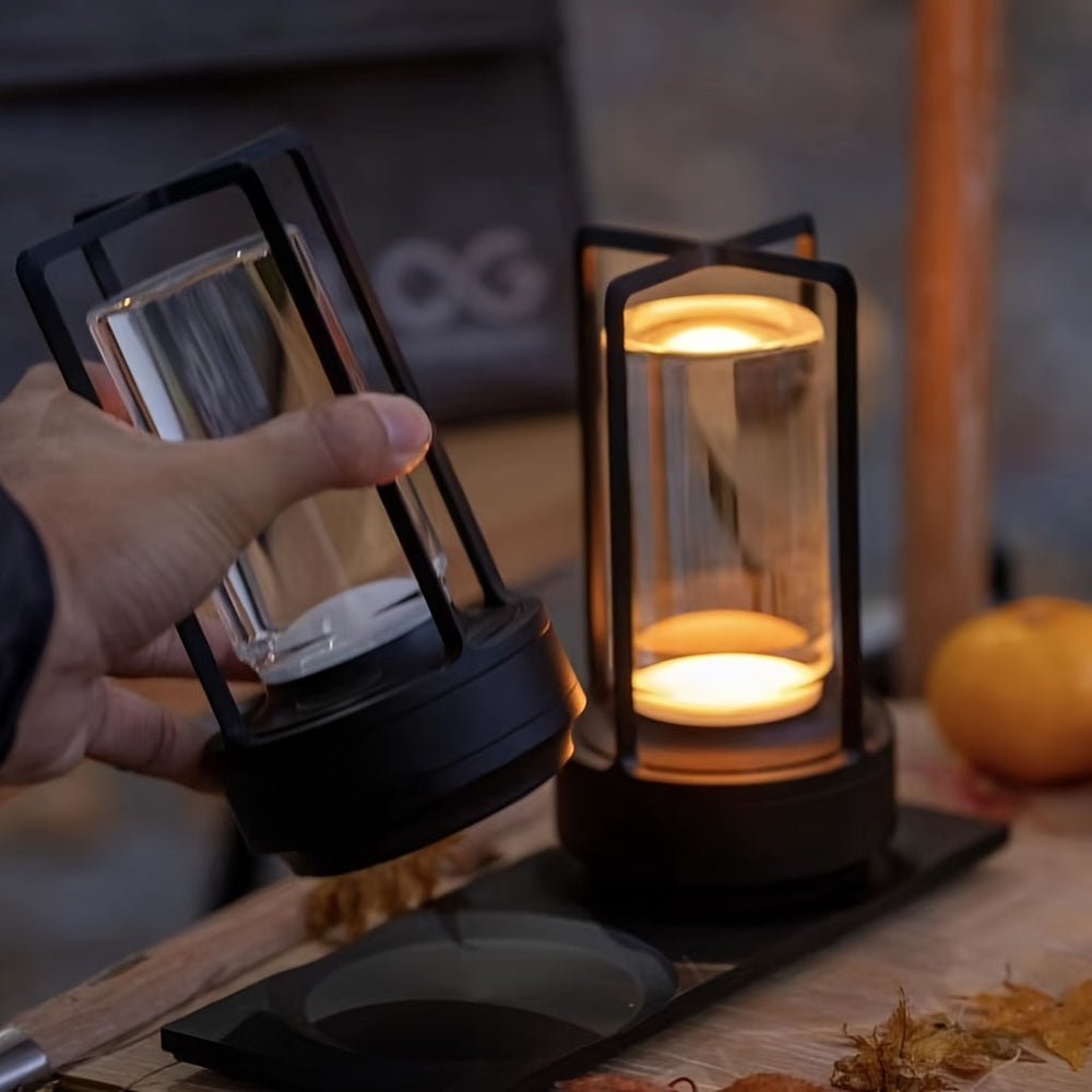 Japanese Style LED Touch Table Lamp - ZenLight-Black-Style B-Nora Luxe