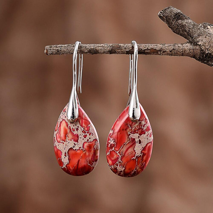 Jasper Dream Earrings - Nyssa-Silver-Nora Luxe