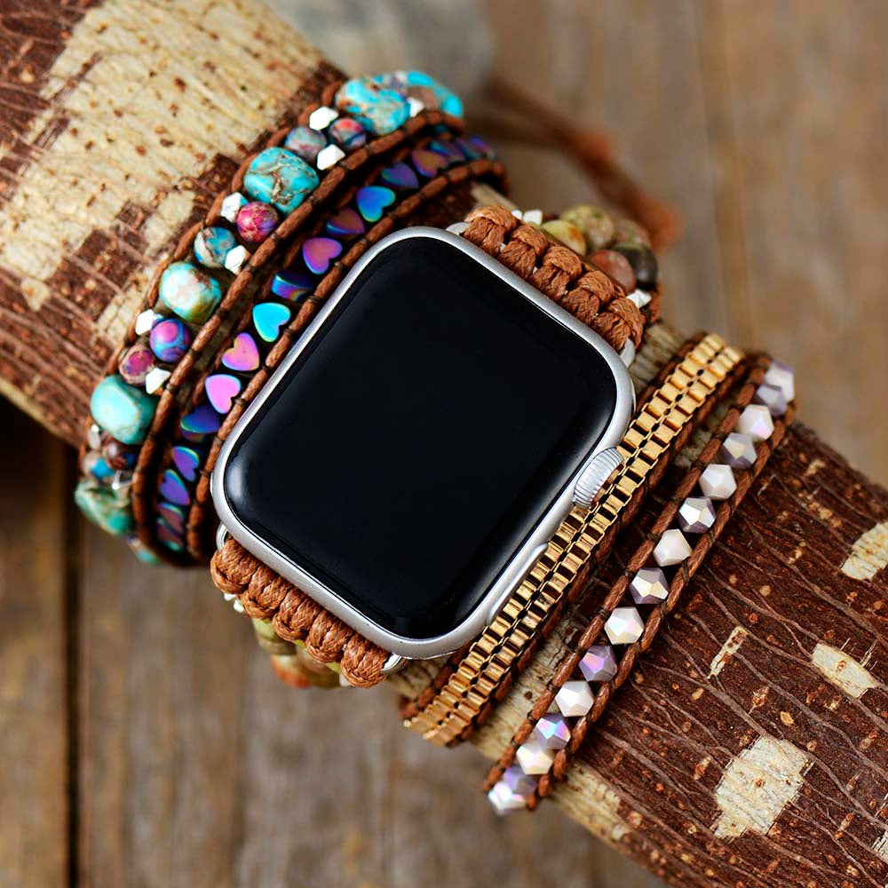 Jasper & Onyx Bohemian Apple Watch Band - Lyra-Small approx. 19.69 inches + adjustable closure-1.65 - 1.77 inches Apple Watch-Nora Luxe
