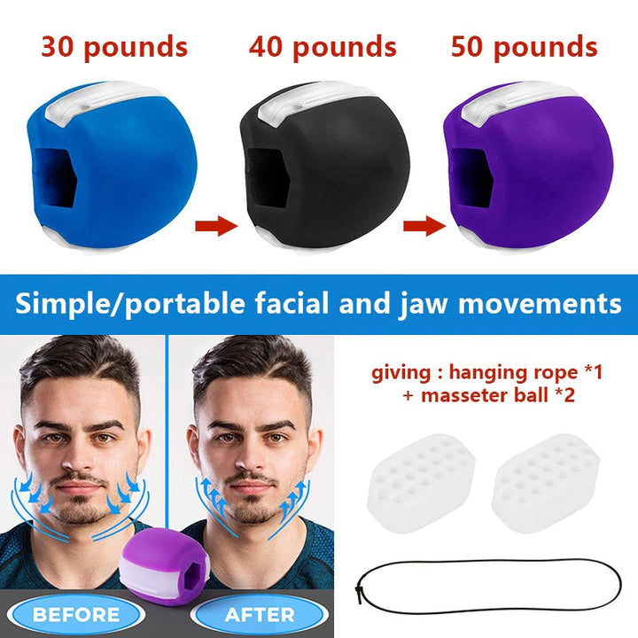 Jaw trainer - JawSculpt-Blue-Nora Luxe