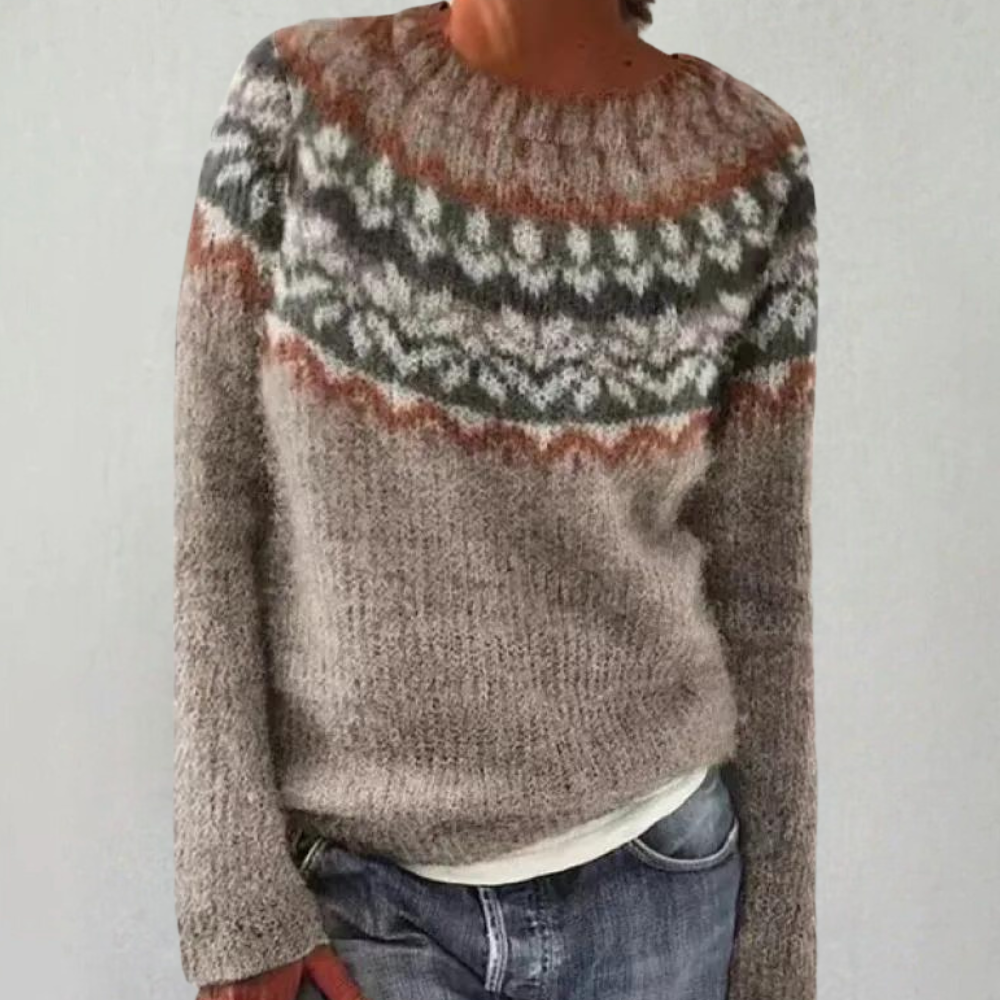 Jolie - Colorful Jumper for Women-Camel-XS-Nora Luxe