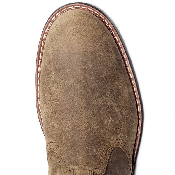 Men's Chelsea boots classic made of synthetic leather with elastic inset – Neron