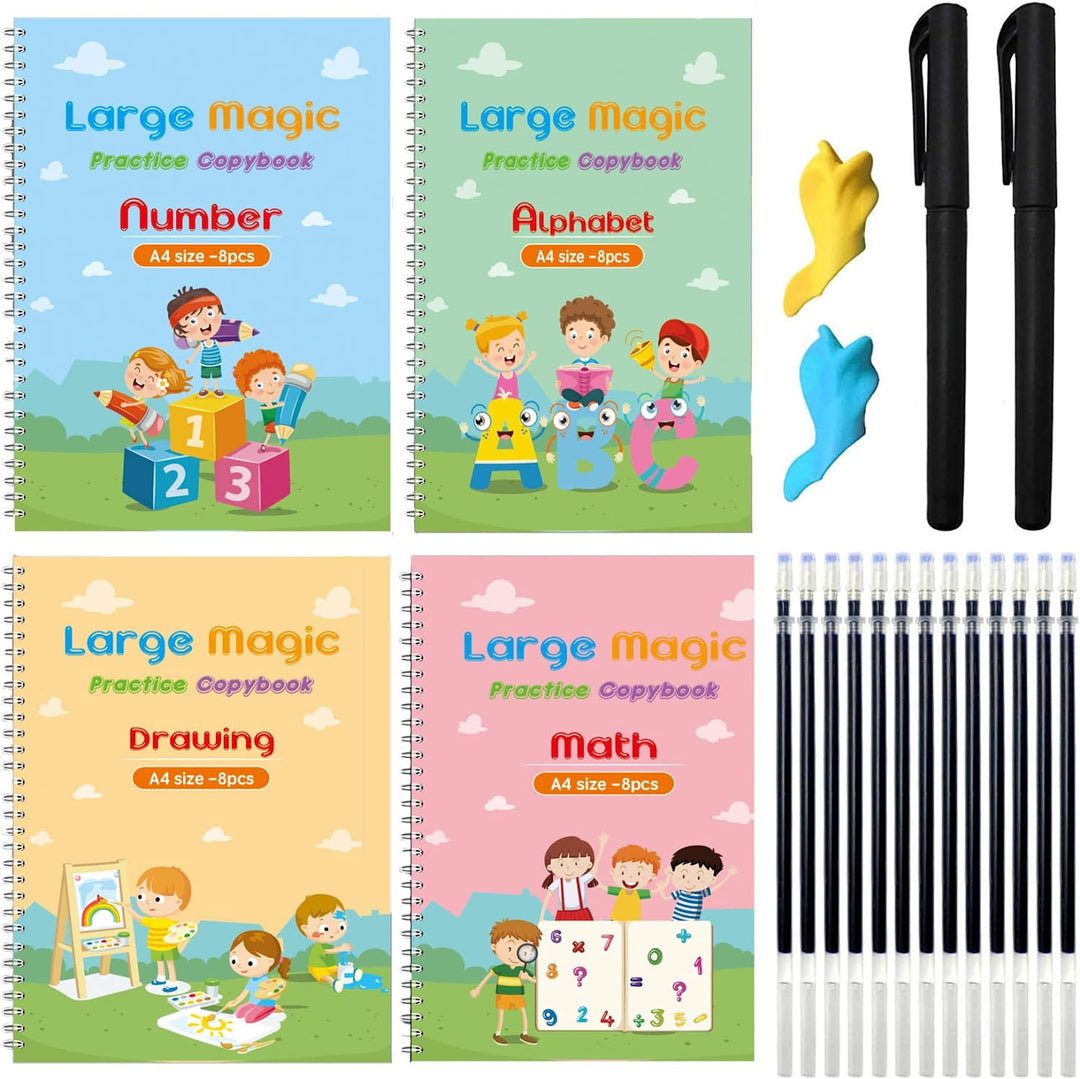 Kids' Notebook - Creative Scribbles-Set of 4-Nora Luxe