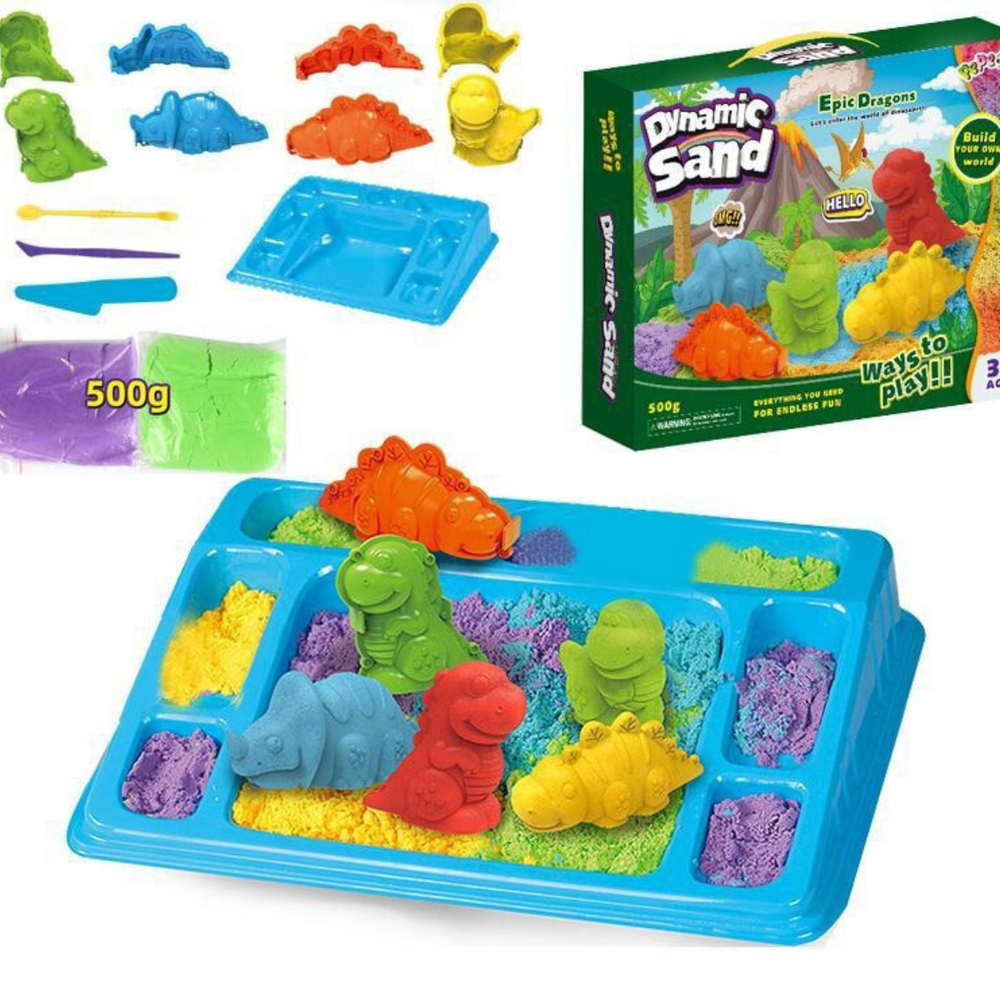 Kinetic Sand Play Set - CreativeSand-Dinosaurs-Nora Luxe