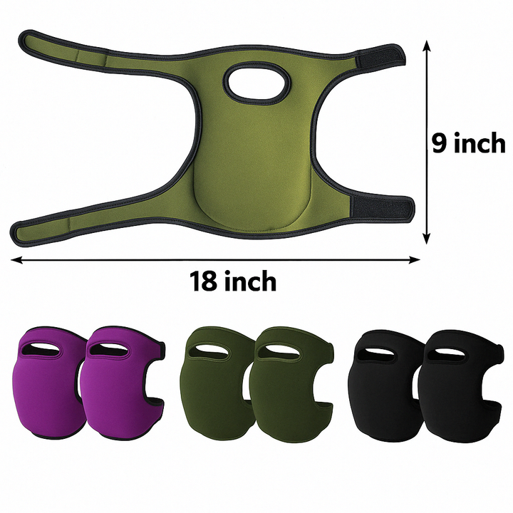 Knee pads for Gardening - GardenGuard-Green-Nora Luxe
