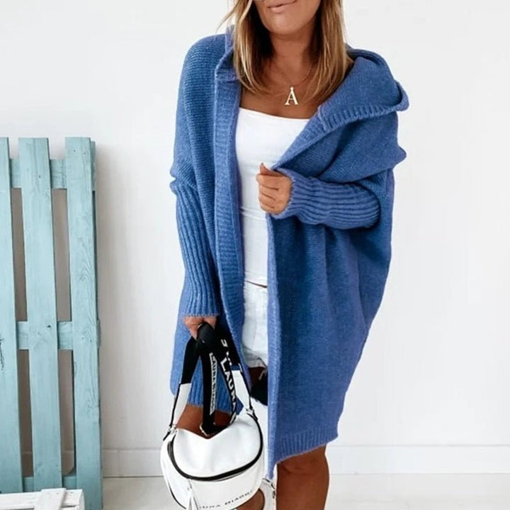 Knitted Autumn Cardigan - CuddleWrap-Blue-S (2-4)-Nora Luxe