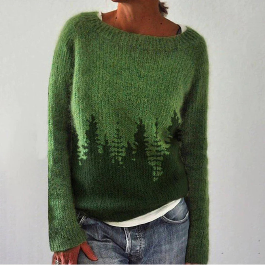 Knitted Jumper for Women - Adeline-Green-S-Nora Luxe
