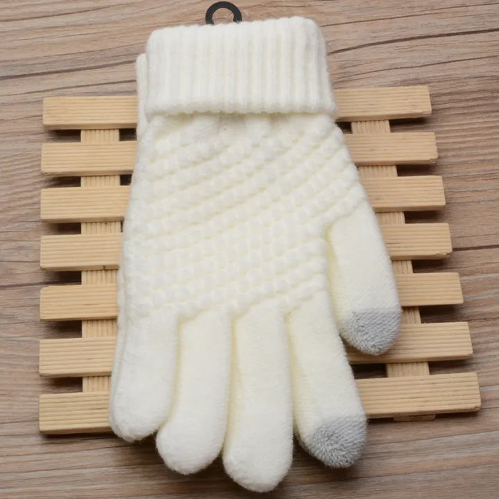 Knitted Touchscreen Gloves for Women - Amara-Black-Nora Luxe