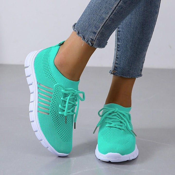 Ladies Anti-Slip Sneakers - ActiveColor-Turquoise-2.5-Nora Luxe